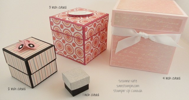 Many cubed boxes