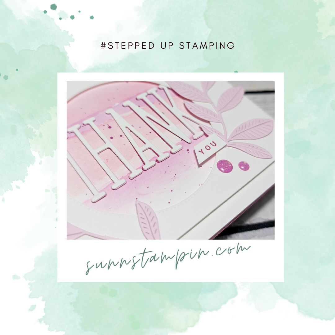 Wildcard Wednesday – Nature’s Symphony Pink Leaf Card | SuNN Stampin'